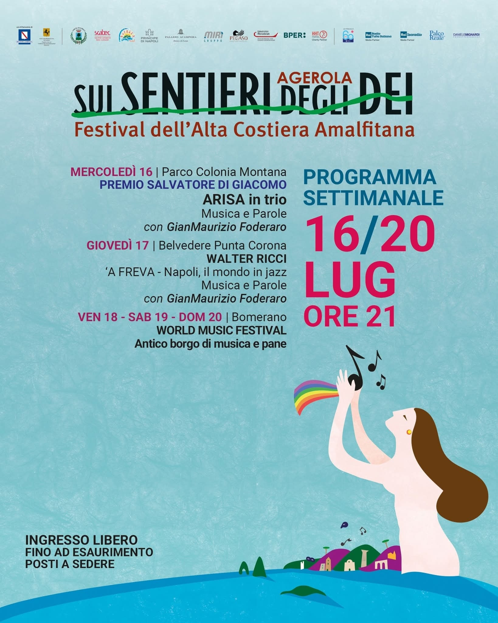 “Agerola Sui Sentieri degli Dei – Festival dell’Alta Costiera Amalfitana” | 16 luglio  > 14 settembre 2025.