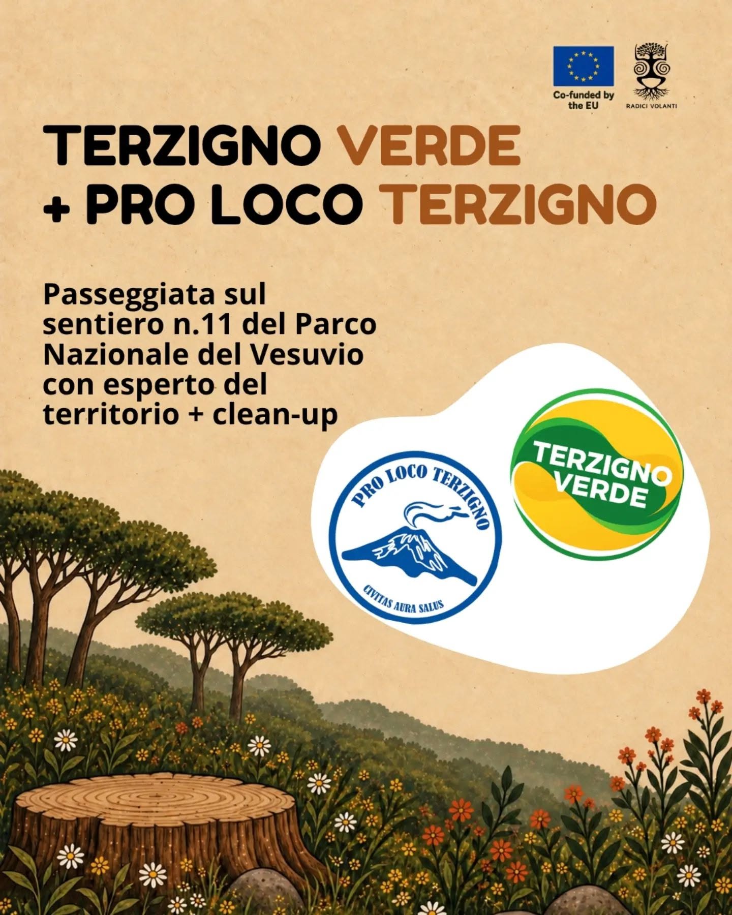 Ri-Party: la Pro Loco Terzigno e Terzigno Verde aderiscono con una passeggiata sul Vesuvio e un clean up